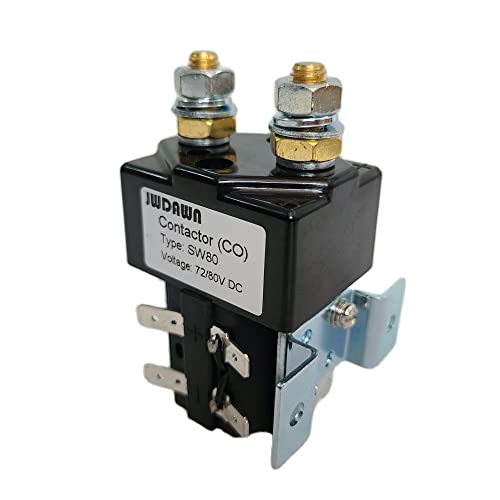 JWDAWN Solenoid Relais SW80 72V 80V 125A Ersetzen Albright SW80B-2149 72 80 Volt 125 A normalerweise offener Schütz von JWDAWN