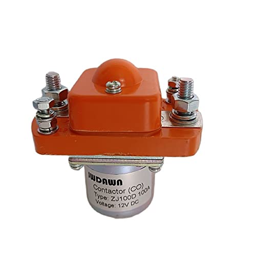 JWDAWN ZJ100 ZJ100D 100A NO (Normally Open) Elektromagnetische Relais 12V 24V 36V 48V 72V 80V DC Contactor 12 24 36 48 72 80 Volt 100 Amp (ZJ100D 12V) von JWDAWN