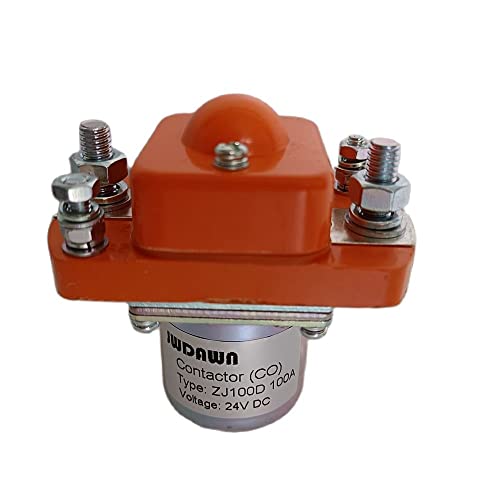 JWDAWN ZJ100 ZJ100D 100A NO (Normally Open) Elektromagnetische Relais 12V 24V 36V 48V 72V 80V DC Contactor 12 24 36 48 72 80 Volt 100 Amp (ZJ100D 24V) von JWDAWN
