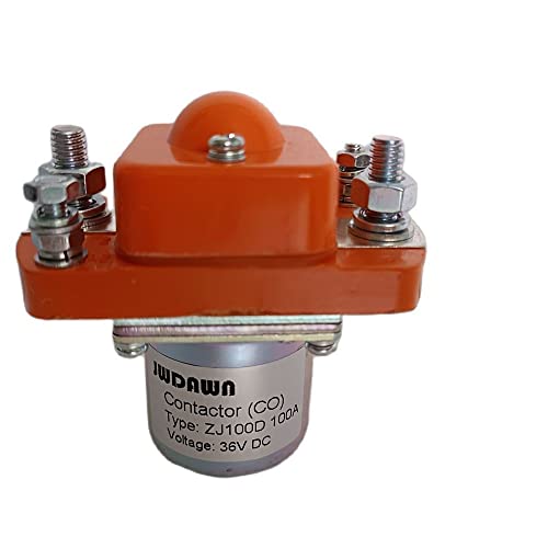 JWDAWN ZJ100 ZJ100D 100A NO (Normally Open) Elektromagnetische Relais 12V 24V 36V 48V 72V 80V DC Contactor 12 24 36 48 72 80 Volt 100 Amp (ZJ100D 36V) von JWDAWN