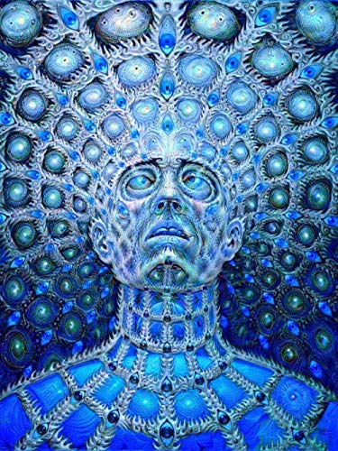 JWJQTLD Leinwanddruck Trippy Alex Gray Abstrakte Wandkunst Leinwand Malerei Poster Und Druckbilder Wohnzimmer Dekoration Wohnkultur, 70X100Cm Ohne Rahmen von JWJQTLD