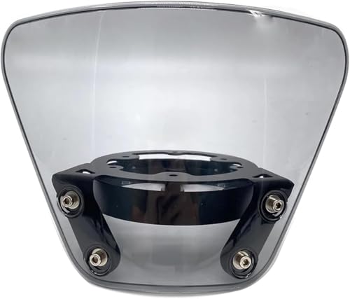 JWJVG Motorrad Windshield Windabweiser für Svartpilen 401 Vitpilen 401 2018-2023 2022 2023 Husqvarna 250,Winddicht Motorrad Windabweiser Anti-Riss Windschutzscheibe,A/Grey von JWJVG