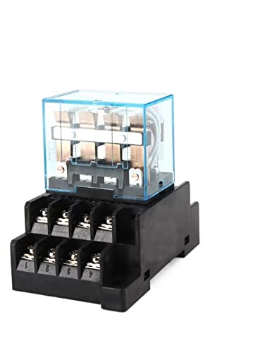 10 stücke Zwischenrelais HH64P LY4NJ 10A Micro Kleines elektromagnetisches Relais ACDC12V24V AC110V 220V 380V mit 14-poliger Buchsenbasis PTF14A(With Socket,DC 24V) von JWLINRKS