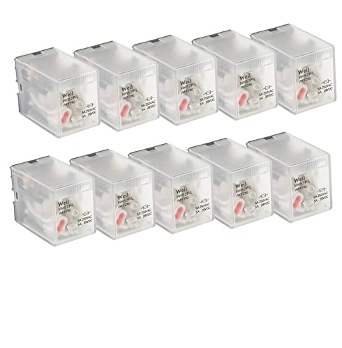 20 STÜCKE MY2NJ HH52P Kleines elektromagnetisches Relais 8-polig DC/AC 12 V 24 V 110 V 220 V 380 Spule Allzweck-DPDT-Mikrorelais(Ac,48V) von JWLINRKS
