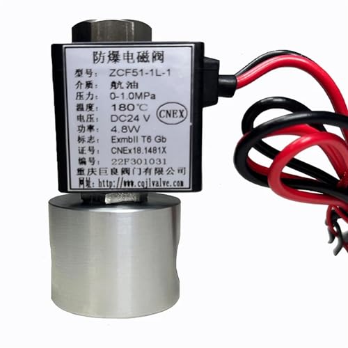 25bar 2.5MPa 2-Wege-Magnetventil for Düsentreibstoff 80℃ Ventil 1/8 24V Öffnung 1mm SS304(NPT-DC24V-ACID) von JWLINRKS