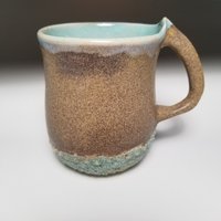 Sandtasse - Stein, Sand & Grün von JWNCeramics