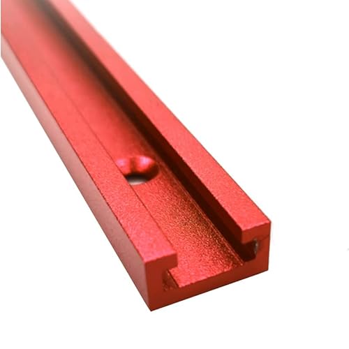 300-800 MM 19x9,5mm Tischkreissäge Router Holzbearbeitung Rutsche Schiene T-schiene T-nut Schiene Jig T Schraube Vorrichtung Slot Tisch DIY Werkzeuge (Color : Red, Size : 800mm) von JWOO
