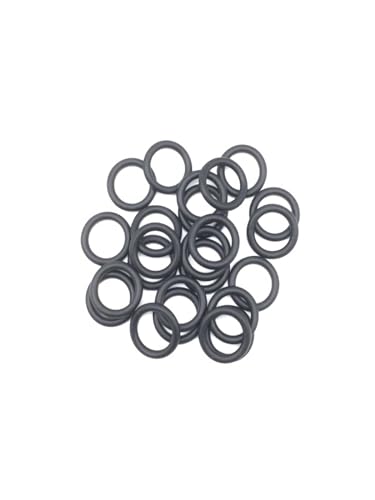 50 Stück CS0,5 mm NBR-Nitrilkautschuk-O-Ring-Dichtung, schwarzes O-Ring-Set, Dichtungsscheibe, Außendurchmesser 1,5 bis 41 mm (Color : Black, Size : OD 4mm CS 0.5mm) von JWOO