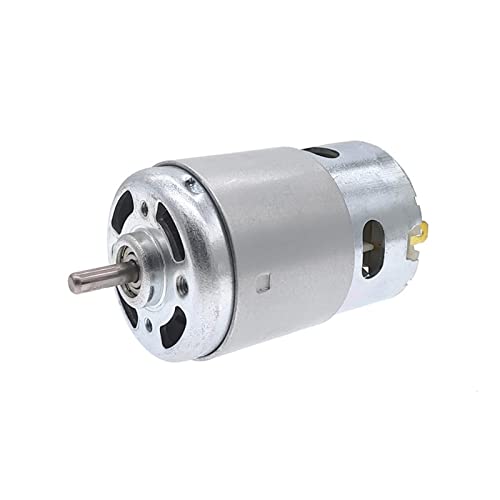 895 DC Motor Doppelkugellager 12V 24V Maximale Leistung 360W Bürstenmotoren 6000RPM 12000RPM 20000RPM for Rasenmäher Scooter (Size : 10000, Color : 24V) von JWOO