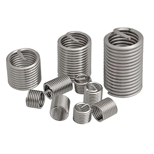 Feingewinde-Drahtgewindeeinsatz M6 M7 M8 M9 M10 M11 M12 M14 M16 M18 304 Edelstahl-Schraubenbuchsen-Gewindereparatur (Size : M6x0.75x1.5D(50pcs)) von JWOO