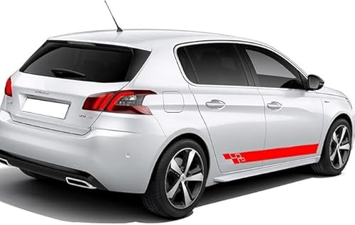 JWOZQ Autoaufkleber Für Peugeot 308 CC SW Auto Styling Karosserie Seitenaufkleber Dekoration Streifen Zubehör Grafische Aufkleber,C-red JWOZQ Autoaufkleber Für Peugeot 308 CC SW Auto Styling Karosserie Seitenaufkleber Dekoration Streifen Zubehör Grafische Aufkleber,C-red von JWOZQ