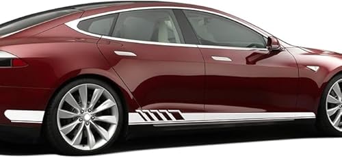 JWOZQ Autoaufkleber Für Tesla Model S 2012-2017 2018-2022 Auto Styling Karosserie Seitenaufkleber Dekoration Streifen Zubehör Grafische Aufkleber,B-White JWOZQ Autoaufkleber Für Tesla Model S 2012-2017 2018-2022 Auto Styling Karosserie Seitenaufkleber Dekoration Streifen Zubehör Grafische Aufkleber,B-White von JWOZQ