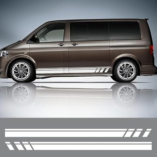 JWOZQ Autoaufkleber Für VW Transporter T5 T6 Auto Styling Karosserie Seitenaufkleber Dekoration Streifen Zubehör Grafische Aufkleber,B-Grey JWOZQ Autoaufkleber Für VW Transporter T5 T6 Auto Styling Karosserie Seitenaufkleber Dekoration Streifen Zubehör Grafische Aufkleber,B-Grey von JWOZQ