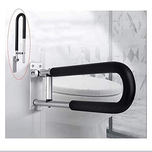 Badgeländer Sicherheitsgriff für Toilette - Faltbare Handläufe - rutschfester Handlauf für Badewannen-Handlauf für Senioren, Behinderten und Behinderten von JWQPAD