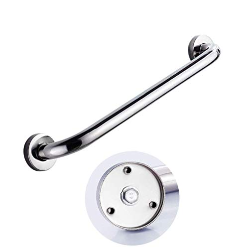 Handläufe Handläufe Behindertenhelfen Sicherheitsgeländer 16 Zoll Handlauf, Sicherheitsgeländer, Geländer aus poliertem Chrom (Silber 40cm) von JWQPAD
