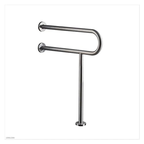 Handlauf Bad Badewanne Griff Handtuch Handlauf Badezimmer Edelstahl für Behinderte, WC Handlauf 60cm/70cm (Dunkelgrau 700mm) von JWQPAD