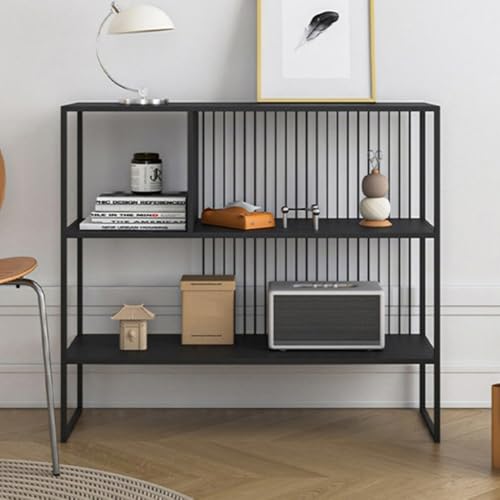 JWQPAD Moderner Konsolentisch mit Metallbasis, Bodenhöhe 30 cm, schmaler Tisch für Eingang, Wohnzimmer oder Flur (Gold, 110 cm) von JWQPAD