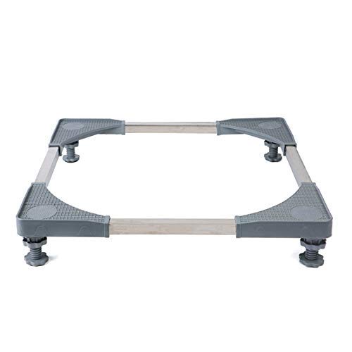JWQPAD Universal-Waschmaschinen-Untergestell mit 4 robusten Füßen, verstellbare Basis, multifunktional, für Wäschetrockner, Waschmaschine und Kühlschrank von JWQPAD
