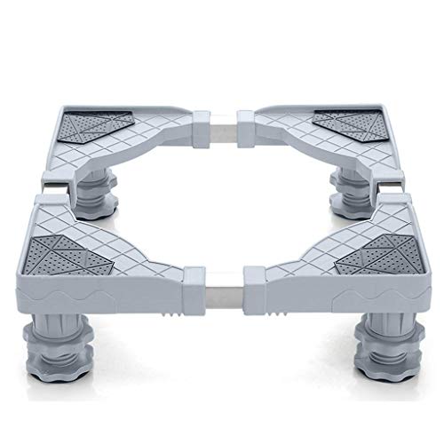 JWQPAD Universal-Waschmaschinenständer mit solider Basis mit 4 Füßen, für Trockner, verstellbare Waschmaschine und Kühlschrank von JWQPAD