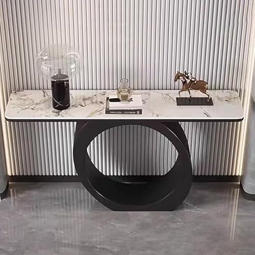 Moderner Konsolentisch, schmaler Eingangstisch hinter dem Sofa, moderner Buffettisch mit Beistellmöbel, schmaler Eingangstisch für Sofa, Diele, Flur, Wohnzimmer (Farbe: bla) von JWQPAD