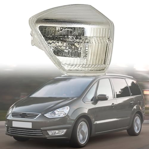 JWRET Auto Rückspiegel Blinker für F-ord C-MAX Galaxy S-MAX Escape 2006-2015, Rückspiegel Signalleuchte Außenspiegel Kontrollleuchte Blinker Abdeckung Links Rechts Zubehör 6M2113B381AA,Left von JWRET