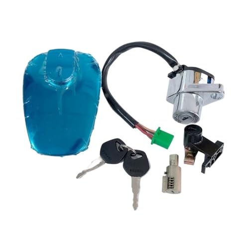 4 Drähte Motorrad Zündschloss Sperrschlüssel Kappe Kappe Abdeckung Schloss Fit for GZ125H GZ125cc GZ 125HS von JWRMZX