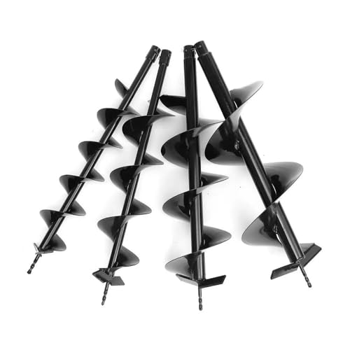 JWRMZX Erdbohrer, 200 mm × 800, passend for Benzin-Pflanzpfosten, Lochgräber, Elektrowerkzeug-Zubehör, 20 cm Breite Ersatzteil(Double Blade) von JWRMZX