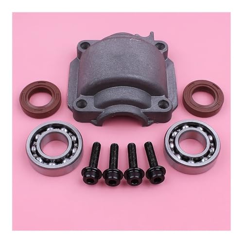 JWRMZX Zylinder-Motorwannenbasis mit 4 Schrauben, passend for MS180 MS170 018 017 MS 180 170 Kettensäge, Ersatzteil, Kurbellager, Öldichtung Ersatzteil von JWRMZX