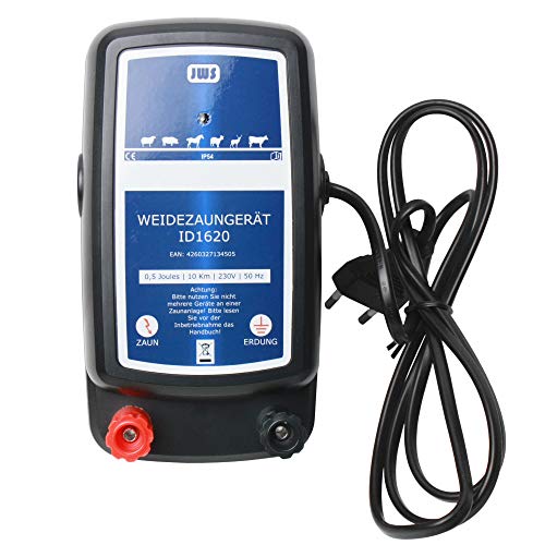 Weidezaungerät 0,5Joule 230 Volt Elektrozaungerät 230V Weidezaun bis 10 km 230 V von JWS