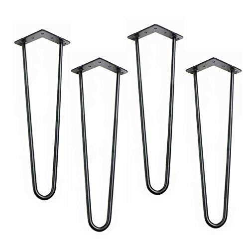 Hairpin Tischbeine Schwarz Haarnadel Tischgestell Industriedesign, Hairpin:350mm von JWS