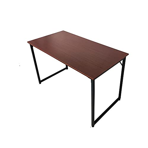 JWS Schreibtische Computertisch Bürotisch Arbeitstisch PC Tisch 100cm 120cm Seitenfach, Desktop Tische:120cm Teak von JWS