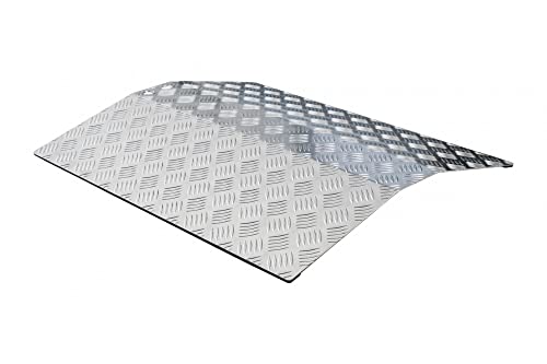 Tür Schwellenrampe Schwellenbrücke Rollstuhl Rampe Länge Aluminium Alu, Schwellenrampe:100 cm (125) von JWS