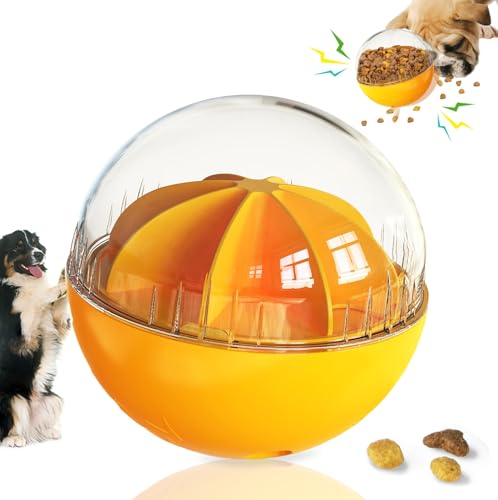 Intelligenzspielzeug für Hunde, Futterball für hunde, hundespielzeug unzerstörbar, Spielzeugball für Hunde, Haustier IQ Training Ball, Hund Puzzle Spielzeug, Snackball hund mit Spaß-sound (Orange) Intelligenzspielzeug für Hunde, Futterball für hunde, hundespielzeug unzerstörbar, Spielzeugball für Hunde, Haustier IQ Training Ball, Hund Puzzle Spielzeug, Snackball hund mit Spaß-sound (Orange) von JWTEEE