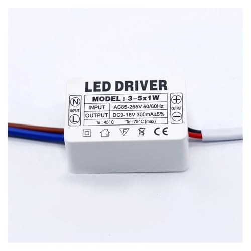 1 STÜCK LED-Treiber 300 mA und 250 mA Beleuchtungstransformator(3-5W,300MA_85-265V) von JWVNSKCA