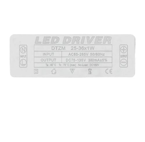 1 STÜCK LED-Treiber-Beleuchtungstransformator(300mA DC75-135V) von JWVNSKCA