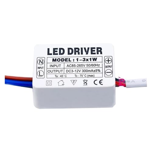 1 STÜCKE led-treiber AC85-265V beleuchtung transformator(1-3W,300MA_85-265V) von JWVNSKCA