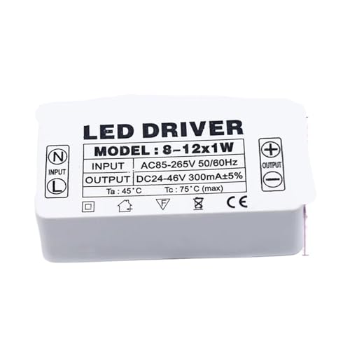 1 STÜCKE led-treiber AC85-265V beleuchtung transformator(8-12W,300MA_85-265V) von JWVNSKCA