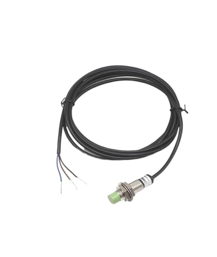 JWVNSKCA M12 wasserdichter Metallsensor-Näherungsschalter PR12-4DN/4DP/2DN/4DO Dreileiter NPN normalerweise offen 24 V(PR12-4DN2 DC 3 Wire NPN -NC) von JWVNSKCA