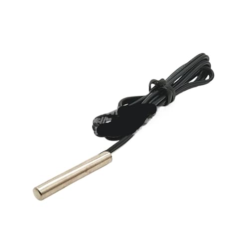 JWVNSKCA NTC-Thermistor-Temperatursensor B3950 10K 1% 4 * 25mm wasserdichter Temperaturfühler 0,5 Meter(Tail Belt XH2.54-2P) von JWVNSKCA