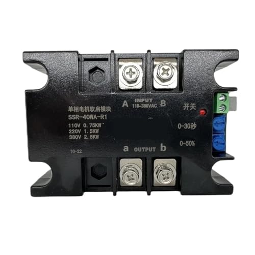 220 V einphasigen Motor Softstarter Modul Controller 2KW 4KW 6KW 8KW Motor Online Softstart Lüfterpumpe Druckminderer(SSR-100WA-R1(4KW)) von JWWIAZ