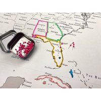 Diy Farbe in Den Usa Pin Reise Map, Papier Jahrestag Geschenk Für Kreative Reisende Diy Farbe in Den Usa Pin Reise Map, Papier Jahrestag Geschenk Für Kreative Reisende von JWdesignStudio