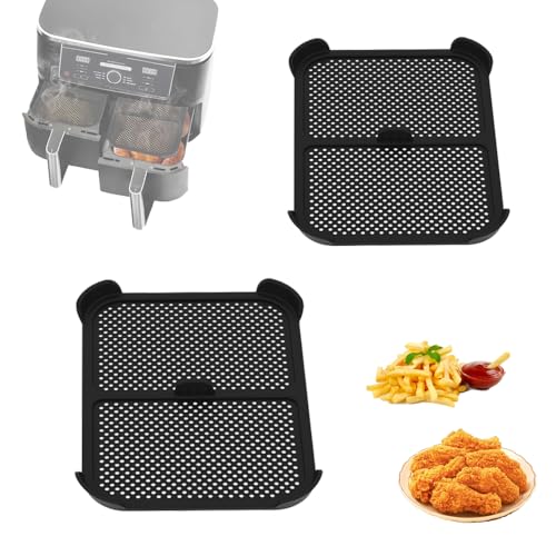 JXAXD 2 Stück Spritzschutz Heißluftfritteuse kompatibel mit Ninja AF400EU & AF451EU, Heißluftfritteuse Zubehör, Effektiver Wiederverwendbar Spritzschutz Zubehör von JXAXD