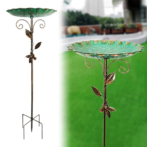 JXAXD Vogelbad für Garten Metall Vogeltränke Stehend Garten Deko Groß 77cm, Vogeltränke Stehend Groß, Tiertränke Garten, Bird Bath, Vogeltränke Stehend Winterfest JXAXD Vogelbad für Garten Metall Vogeltränke Stehend Garten Deko Groß 77cm, Vogeltränke Stehend Groß, Tiertränke Garten, Bird Bath, Vogeltränke Stehend Winterfest von JXAXD