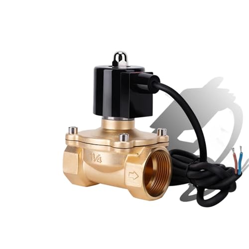 1-1/4" Normalerweise geschlossenes Magnetventil DN32 Messingbrunnen-Magnetventil 110V 24V 12V 24V for Unterwasser(BSPT_12VDC_NBR-SEAL) von JXCHSWOU