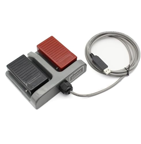 1 STÜCKE Fußschalter MDFS-65 Doppelfußpedalschalter Selbstrücksetzen Mit Draht 3A/220VAC(USB) von JXCHSWOU