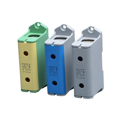 1 stück 240mm2 Elektrische Din-schiene Montage Terminal Block Kupfer 1P Rechteck AC/DC Ein In Eins Heraus Schraube JUT10-240(Grey) von JXCHSWOU
