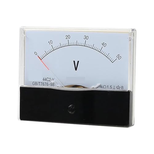 1 stück 44C2-V Voltmeter 5 V 10 V 15 V 20 V 30 V 50 V 100 V 150 V 200 V 250 V 300 V 450 V 500 V 600 V Zeigermessgerät Installationstester 80 * 100mm(1V) von JXCHSWOU
