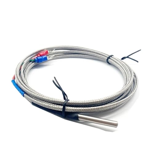 1 stück 4mm * 30mm KJ PT100 1 m 2 m 3 m 5 m 10 m Sondentyp geschirmter Braide-Draht-Thermoelement-Temperatursensor for Temperaturregler(PT100 Type 1m) von JXCHSWOU