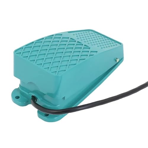 1 stück AC 250 V 10A SPDT NO NC Rutschfeste Metall Momentary Power Fußpedalschalter Grün TFS-101(TFS-101 1M Wire) von JXCHSWOU