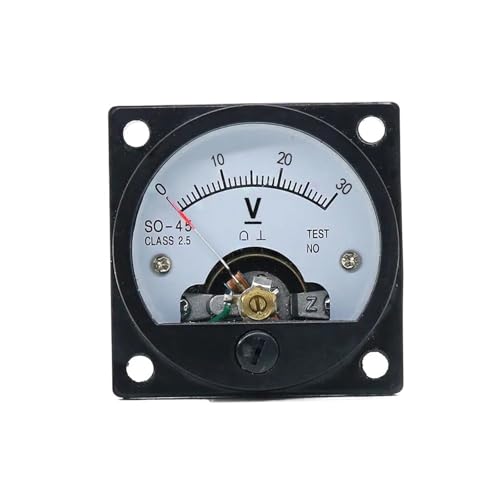 1 stück SO-45 kreisförmigen zeiger voltmeter 5V 10V 15V 20V 25V 30V 50V 100V 300V 500V 100 0V Analog panel zeiger voltmeter(300V) von JXCHSWOU